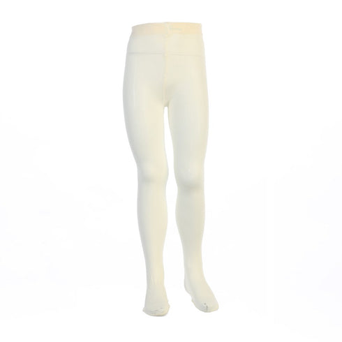 Swea Pea & Lilli Girls Ivory Opaque Footed Stretchy Tights 12M-16 - SophiasStyle.com